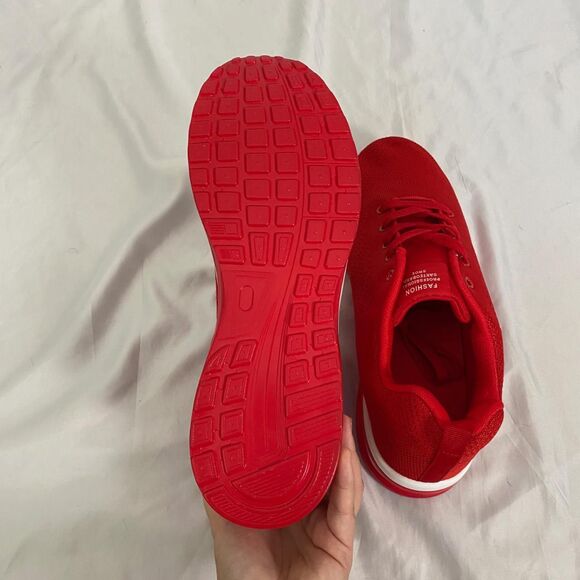 Bright Red Chunky Workout Running Sneaker MENS US 13 / EU 46 - Picture 6 of 7